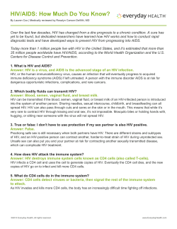 HIV/AIDS: How Much Do You Know?