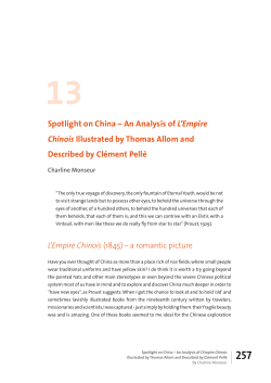 257 13 Spotlight on China &ndash; An Analysis of L`Empire Chinois