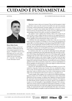 CUIDADO &Eacute; FUNDAMENTAL