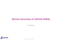 Sensor Accuracy in Vehicle Safety
