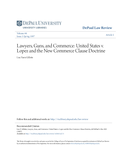 United States v. Lopez and the New Commerce