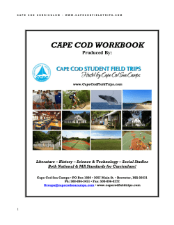 cape cod workbook - Cape Cod Field Trips