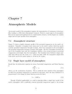Atmospheric models - Physics Internal Website