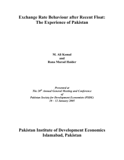 Exchange Rate Behaviour after Recent Float: The Experience of