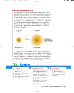 Formation of Negative Ions