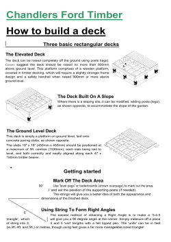 How to build a deck - Chandlers Ford Timber
