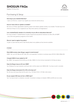 SHOGUN FAQs