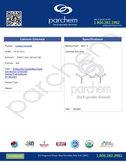 Calcium Chlorate Specifications