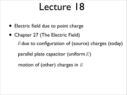 Lecture 18 - UMD Physics