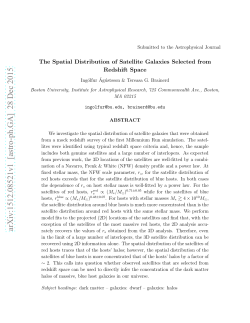 The Spatial Distribution of Satellite Galaxies Selected from Redshift