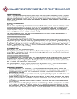 NMAA Lightning Guidelines
