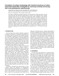 Correlation of surface morphology with chemical structures of sulfur