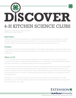 Discover 4-H: Kitchen Science