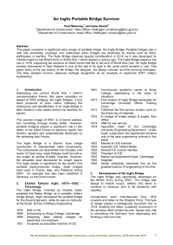 An Inglis Portable Bridge Survivor