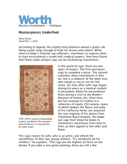 Masterpieces Underfoot - Claremont Rug Company