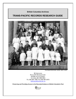 trans-pacific records research guide