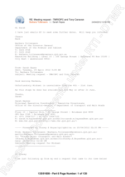 part 6 - Department of Transport and Main Roads