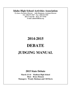debate - West Ada