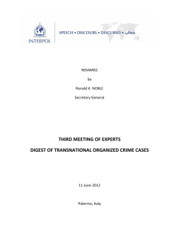 Third Meeting of Experts, Digest of Transnational