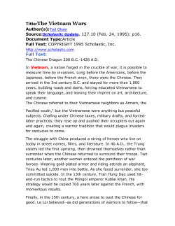 Title:The Vietnam Wars