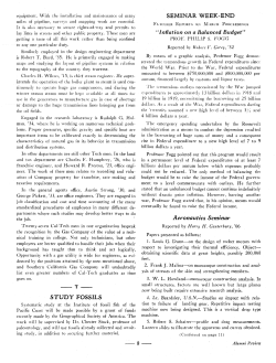 Aeronautics Seminar STUDY FOSSILS