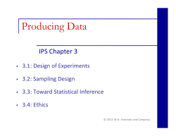 Producing Data - Information Services and Technology