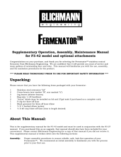 F3-42 Owners Manual-V4 - Blichmann Engineering