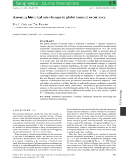 Assessing historical rate changes in global tsunami occurrence
