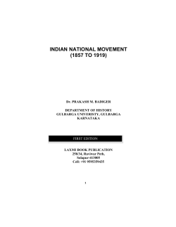 indian national movement (1857 to 1919)