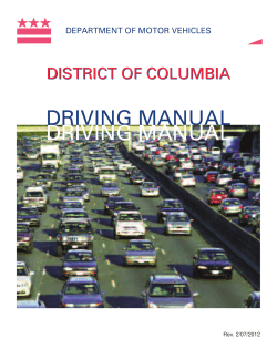 DRIVING MANUAL