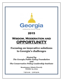 opportunity - Georgia Public Policy Foundation