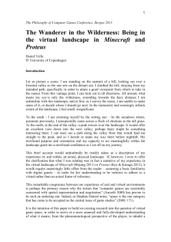 The Wanderer in the Wilderness - The Philosophy of Computer