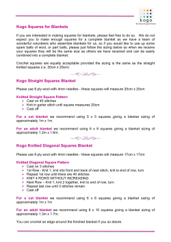 Kogo Squares for Blankets Kogo Straight Squares Blanket Kogo