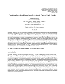 Population Growth and Open Space Protection in Western North