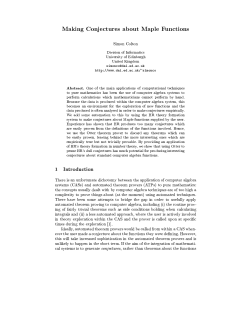 Making Conjectures About Maple Functions