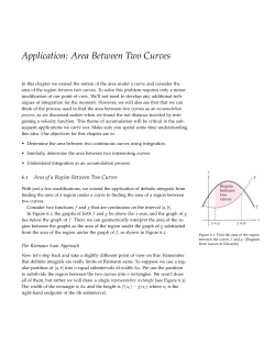Area Between Two Curves