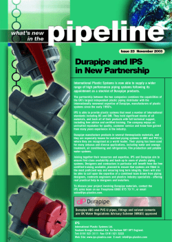 Durapipe And IPS In New Partnership