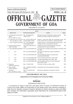 Sr. I. Gazette No. 20 - Government Printing Press