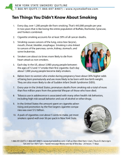 Ten Things You Didn`t Know About Smoking