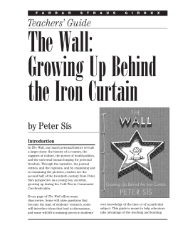 The Wall: Growing Up Behind the Iron Curtain