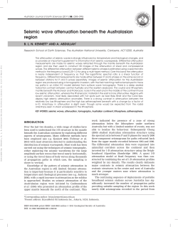 Seismic wave attenuation beneath the Australasian region