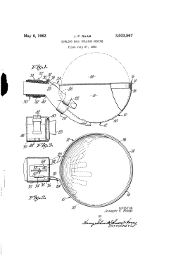 Bowling ball rolling device