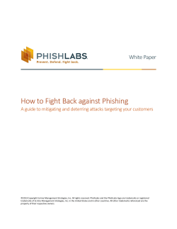 How to Fight Back against Phishing