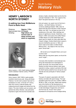 McMahons Point to Balls Head walk - North Sydney Council