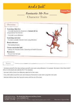 Fantastic Mr Fox Character Traits