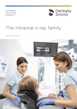 The intraoral x-ray family