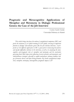 Pragmatic and metacongnitive applications of