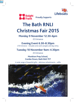 The Bath RNLI Christmas Fair 2015