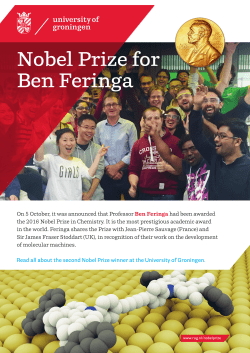 Nobel Prize for Ben Feringa