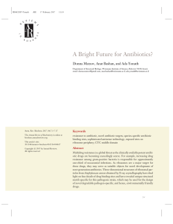 A Bright Future for Antibiotics?
